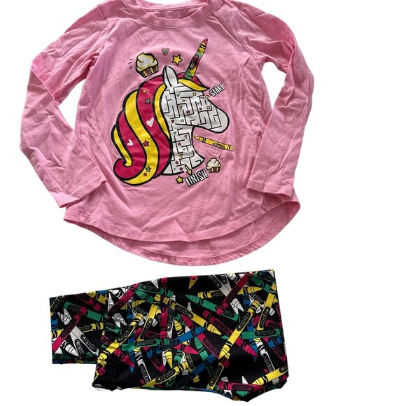 Crayola Unicorn Print Bundle - Girls Size 4/5 Years - Picture 1 of 7